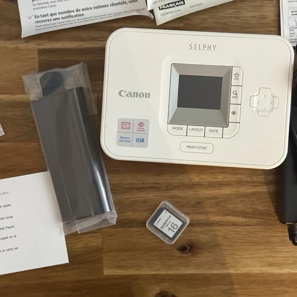 Canon Selphy CP740 Compact‎ Color Photo Printer Open Box Includes SD Card READ!